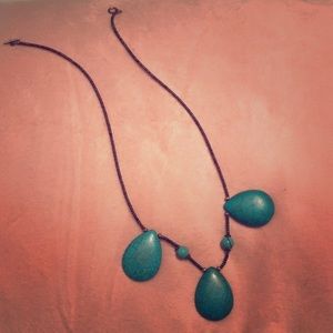 Turquoise beaded necklace